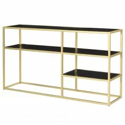 Jack & Alice Regal Nooble II - Mango massiv / Metall - Mango Schwarz / Gold