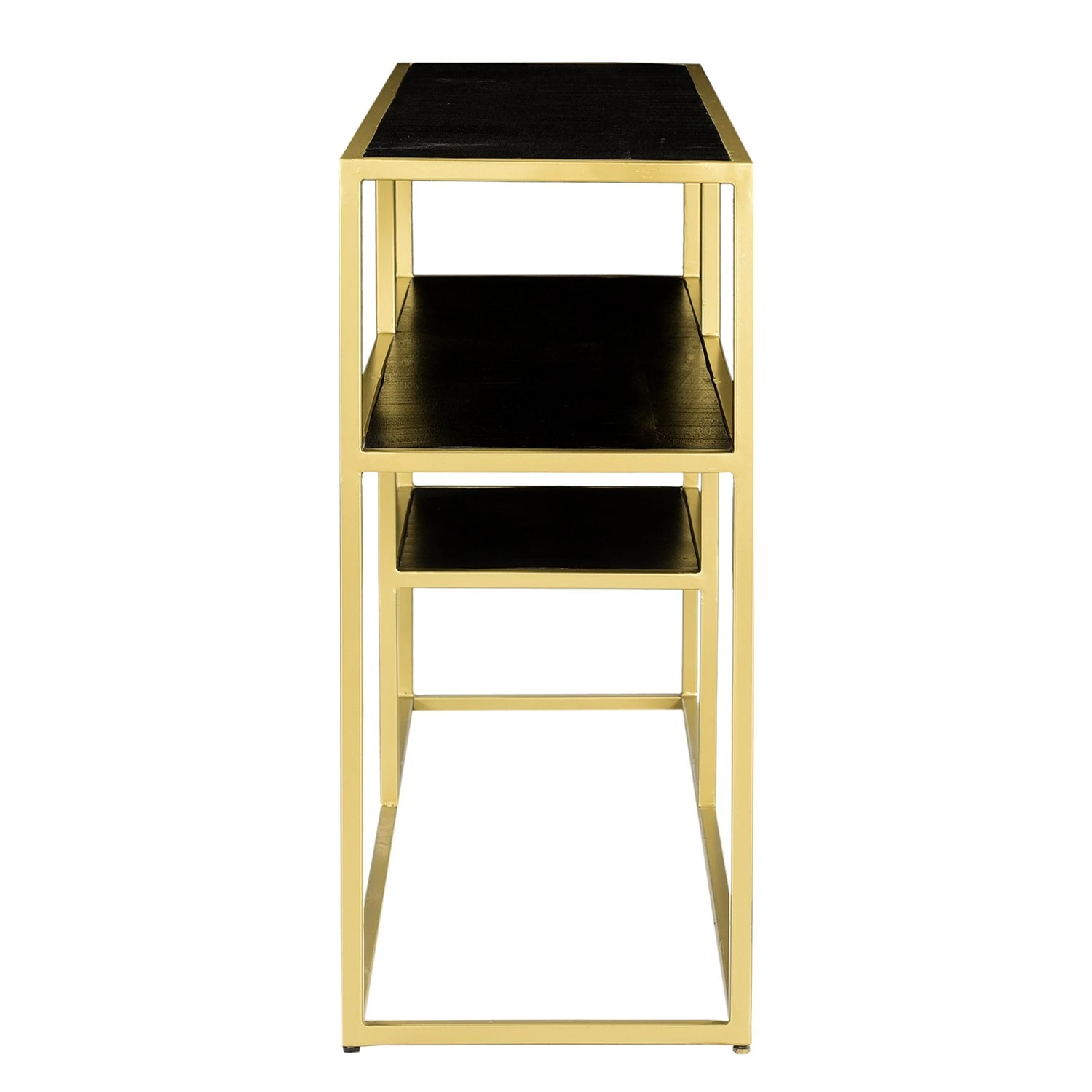 Jack & Alice Regal Nooble II - Mango massiv / Metall - Mango Schwarz / Gold 6 Jack & Alice Regal Nooble II - Mango massiv / Metall - Mango Schwarz / Gold – Bild 4