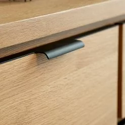 Loftscape Sideboard Limoges - Echtholzfurnier / Metall - Eiche / Schwarz -Büromöbel Verkaufsgeschäft 1000319435 220107 101929000123 DETAILS P000000001000319435