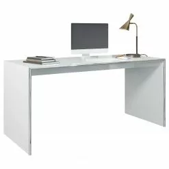 Trendteam Schreibtisch Infinity - Hochglanz Grau / Chrom -Büromöbel Verkaufsgeschäft 1000325230 220118 142758000040 DETAILS P000000001000325230