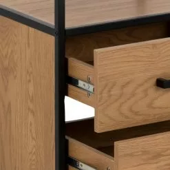 Red Living Regal Coogee XIII - Wildeiche Dekor / Schwarz -Büromöbel Verkaufsgeschäft 1000325233 220118 14022400155 DETAILS P000000001000325233