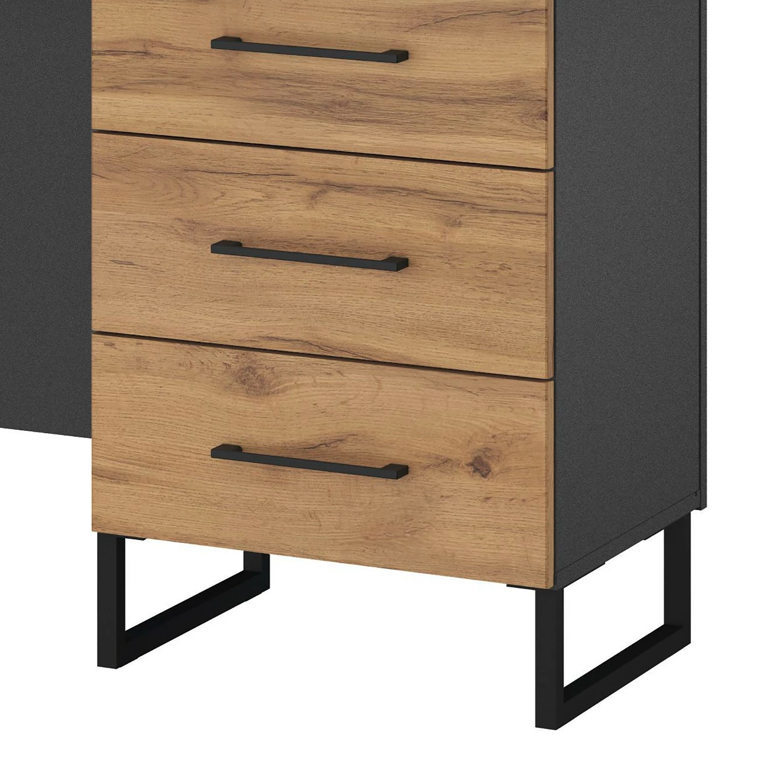 Rauch Orange Schreibtisch Butte - Eiche Artisan Dekor - Schublade rechts 4 Rauch Orange Schreibtisch Butte - Eiche Artisan Dekor - Schublade rechts – Bild 2