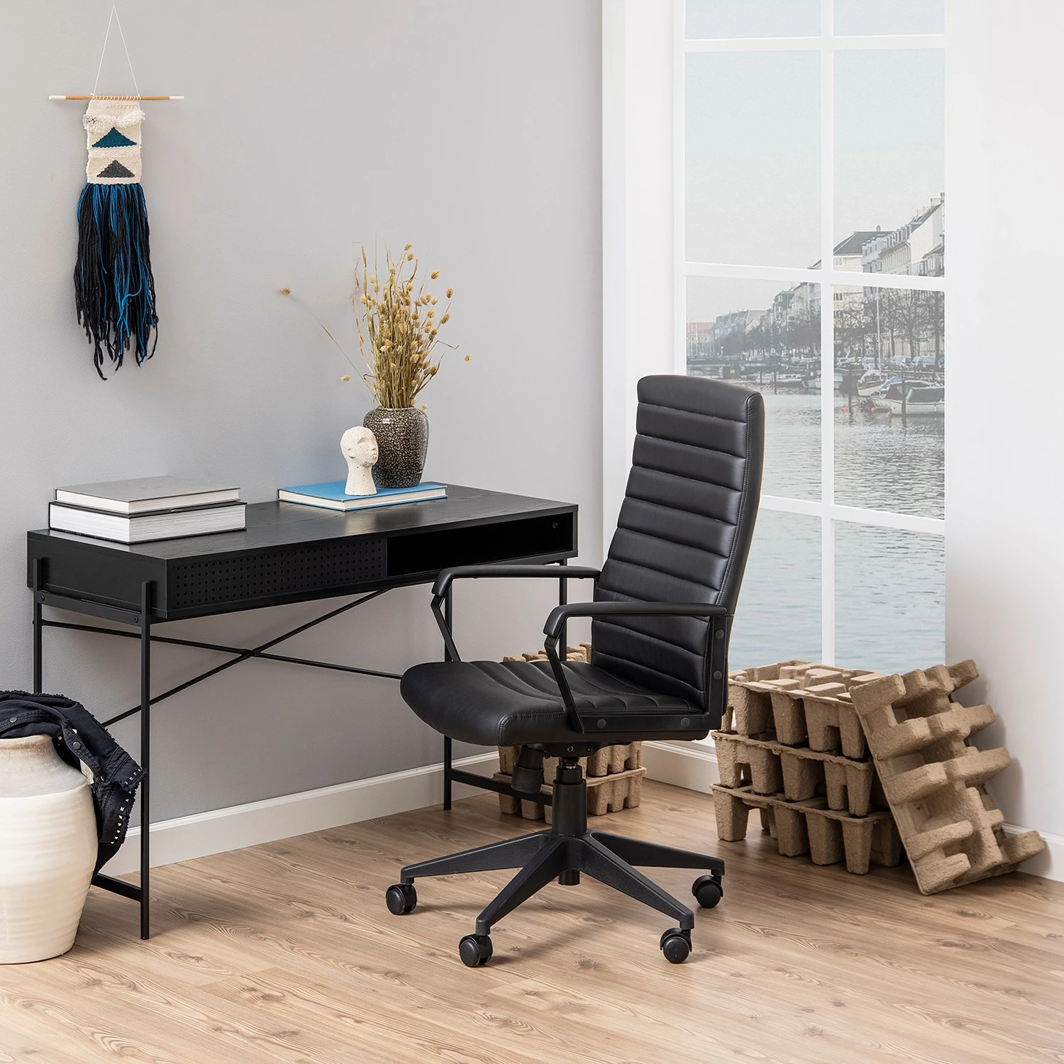 Red Living Schreibtisch Crandon - Schwarz 4 Red Living Schreibtisch Crandon - Schwarz – Bild 2