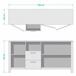 Red Living Sideboard Zagora - Asteiche Dekor / Schwarz 13 Red Living Sideboard Zagora - Asteiche Dekor / Schwarz -Büromöbel Verkaufsgeschäft 1000329410 220203 154843000500 SKETCH DETAILS P000000001000329410 sketch