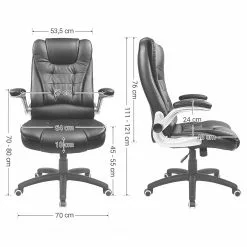 Loftscape Chefsessel Modan XXL - Kunstleder / Nylon - Schwarz / Silber -Büromöbel Verkaufsgeschäft 1000330260 220204 13344400500 SKETCH DETAILS P000000001000330260 sketch