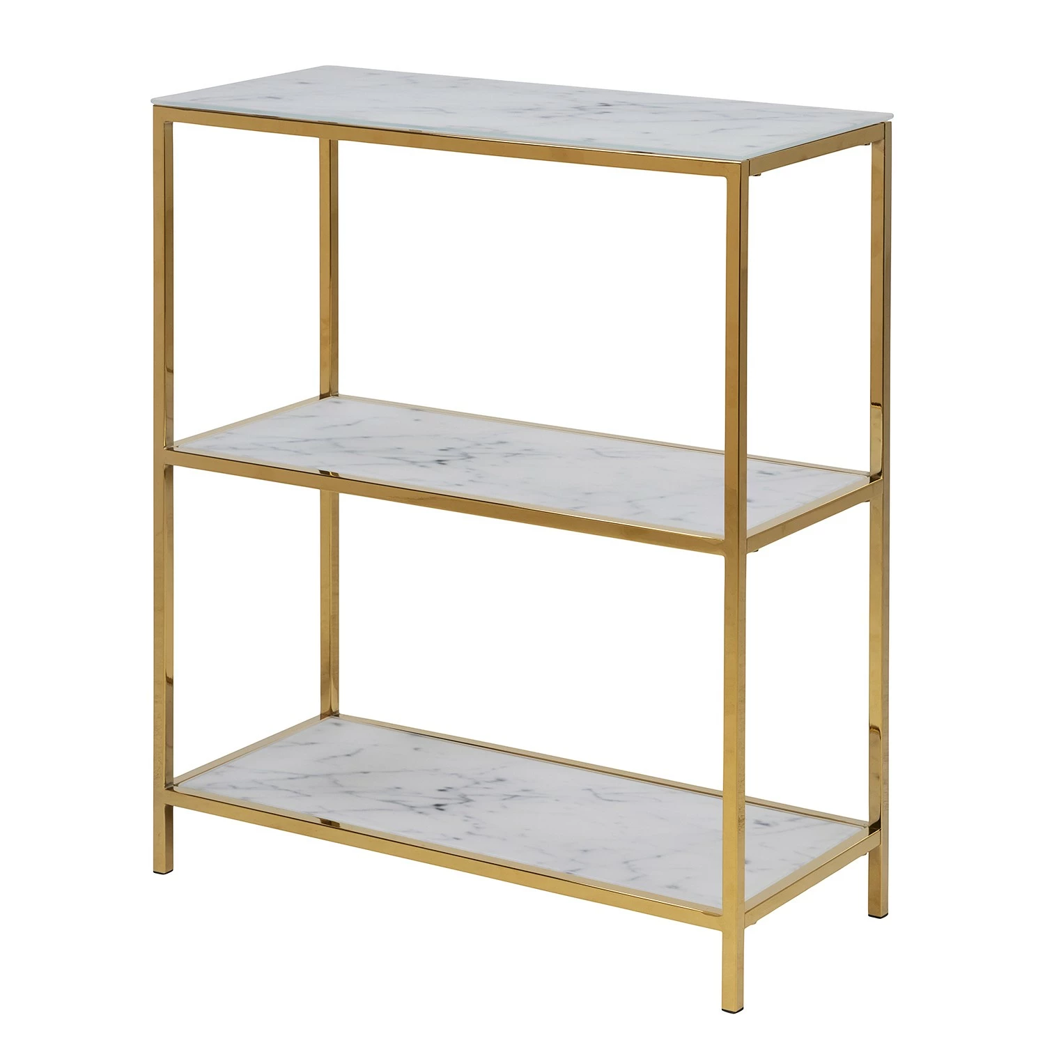 Fredriks Regal Katori II - Glas / Metall - Marmor Weiß Dekor / Gold 3 Fredriks Regal Katori II - Glas / Metall - Marmor Weiß Dekor / Gold