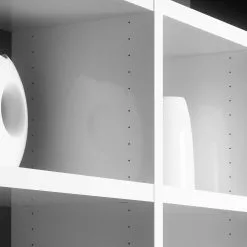 Loftscape Regal Emporior XXI - Eiche Schwarzbraun Dekor / Hochglanz Weiß 7 Loftscape Regal Emporior XXI - Eiche Schwarzbraun Dekor / Hochglanz Weiß -Büromöbel Verkaufsgeschäft 1000332498 220215 030 DETAILS P000000001000332498