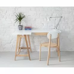 Mørteens Eckschreibtisch Ophelia - Weiß - Breite: 135 cm - Schublade rechts -Büromöbel Verkaufsgeschäft 1000332519 220211 021 MOOD DETAILS P000000001000332519 mood