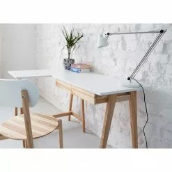 Mørteens Eckschreibtisch Ophelia - Weiß - Breite: 135 cm - Schublade rechts -Büromöbel Verkaufsgeschäft 1000332519 220211 023 MOOD DETAILS P000000001000332519 mood