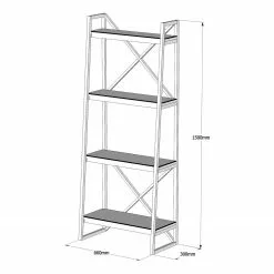 Red Living Regal Wilga - Kiefer massiv / Metall - Kiefer / Schwarz 9 Red Living Regal Wilga - Kiefer massiv / Metall - Kiefer / Schwarz -Büromöbel Verkaufsgeschäft 1000333637 220302 500 SKETCH DETAILS P000000001000333637 sketch