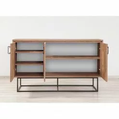 Red Living Sideboard Yopal I - Metall - Kiefer Dekor / Schwarz -Büromöbel Verkaufsgeschäft 1000333720 220302 023 MOOD DETAILS P000000001000333720 mood