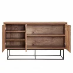 Red Living Sideboard Yopal I - Metall - Kiefer Dekor / Schwarz -Büromöbel Verkaufsgeschäft 1000333720 220302 031 DETAILS P000000001000333720