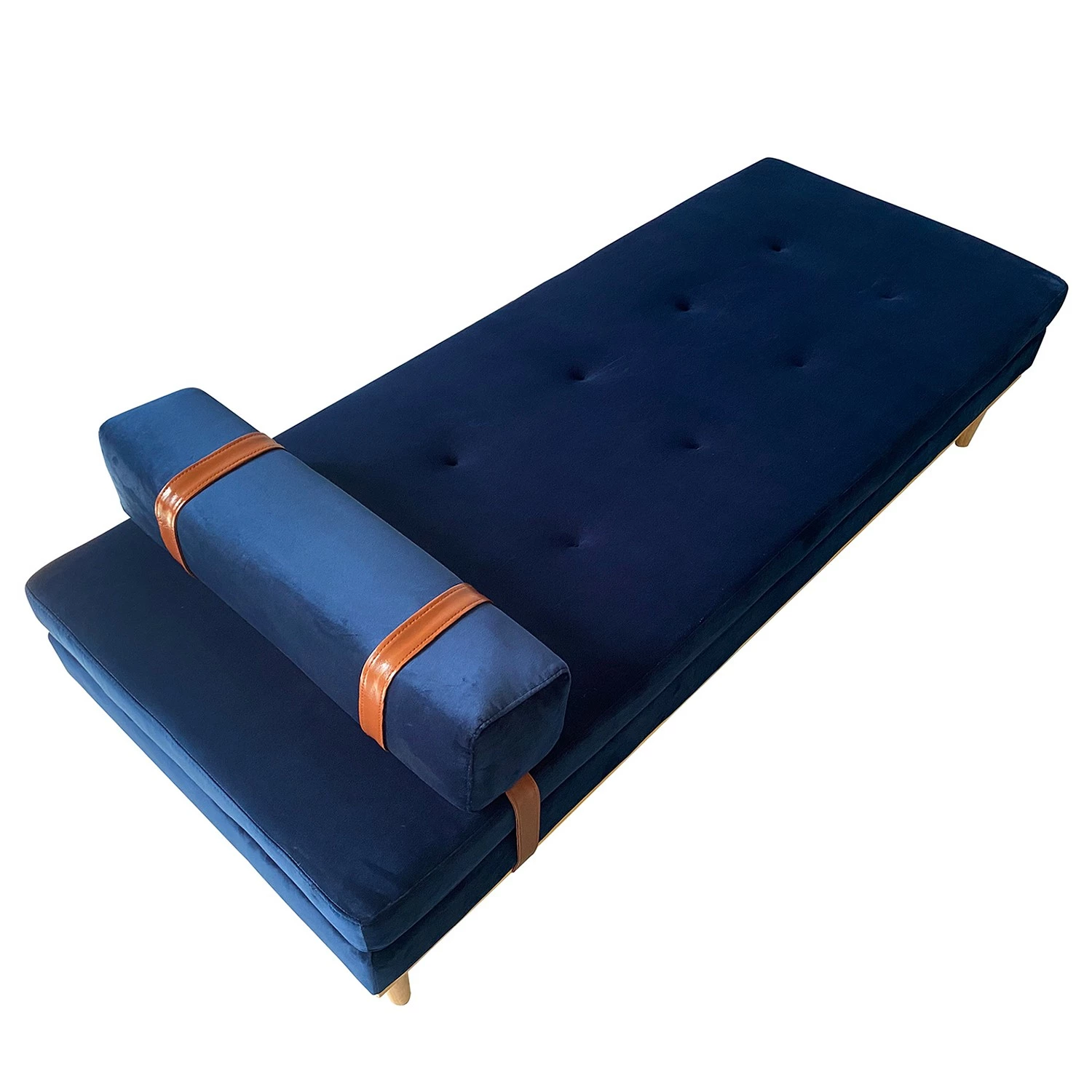 Norrwood Recamieren Thasos II - Samt - Marineblau 6 Norrwood Recamieren Thasos II - Samt - Marineblau – Bild 5