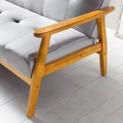 Norrwood Schlafsofa Boss I - Webstoff - Lichtgrau - Mit Schlaffunktion -Büromöbel Verkaufsgeschäft 1000339573 220329 070 DETAILS P000000001000339573