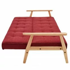 Norrwood Schlafsofa Pamban I - Strukturstoff - Karminrot -Büromöbel Verkaufsgeschäft 1000339586 220329 030 DETAILS P000000001000339586