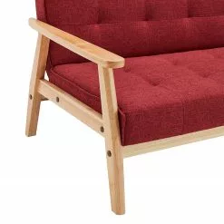 Norrwood Schlafsofa Pamban I - Strukturstoff - Karminrot -Büromöbel Verkaufsgeschäft 1000339586 220329 070 DETAILS P000000001000339586