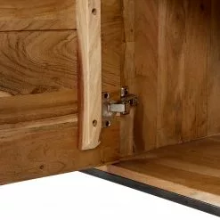 Ars manufacti Sideboard Woodson II - Akazie massiv / Metall - Akazie Hellbraun -Büromöbel Verkaufsgeschäft 1000339802 220311 062 DETAILS P000000001000339802