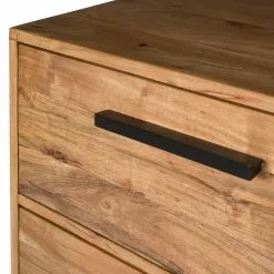 Ars manufacti Sideboard Woodson II - Akazie massiv / Metall - Akazie Hellbraun -Büromöbel Verkaufsgeschäft 1000339802 220311 065 DETAILS P000000001000339802