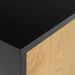 Red Living Sideboard Coogee III - Eiche Dekor / Schwarz -Büromöbel Verkaufsgeschäft 1000340384 220318 070 DETAILS P000000001000340384