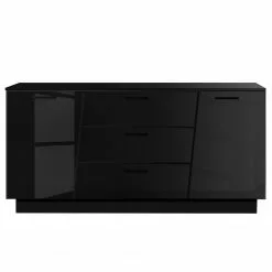 Fredriks Sideboard Reedley - Hochglanz Schwarz -Büromöbel Verkaufsgeschäft 1000340455 220322 030 DETAILS P000000001000340455