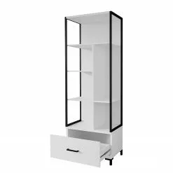 Red Living Büroregal Roslin - Weiß -Büromöbel Verkaufsgeschäft 1000341082 220322 030 DETAILS P000000001000341082