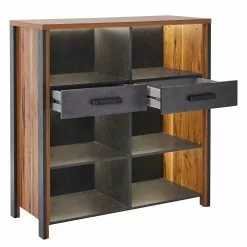 Red Living Regal Belchatow - Eiche Dekor / Anthrazit -Büromöbel Verkaufsgeschäft 1000341639 220323 030 DETAILS P000000001000341639