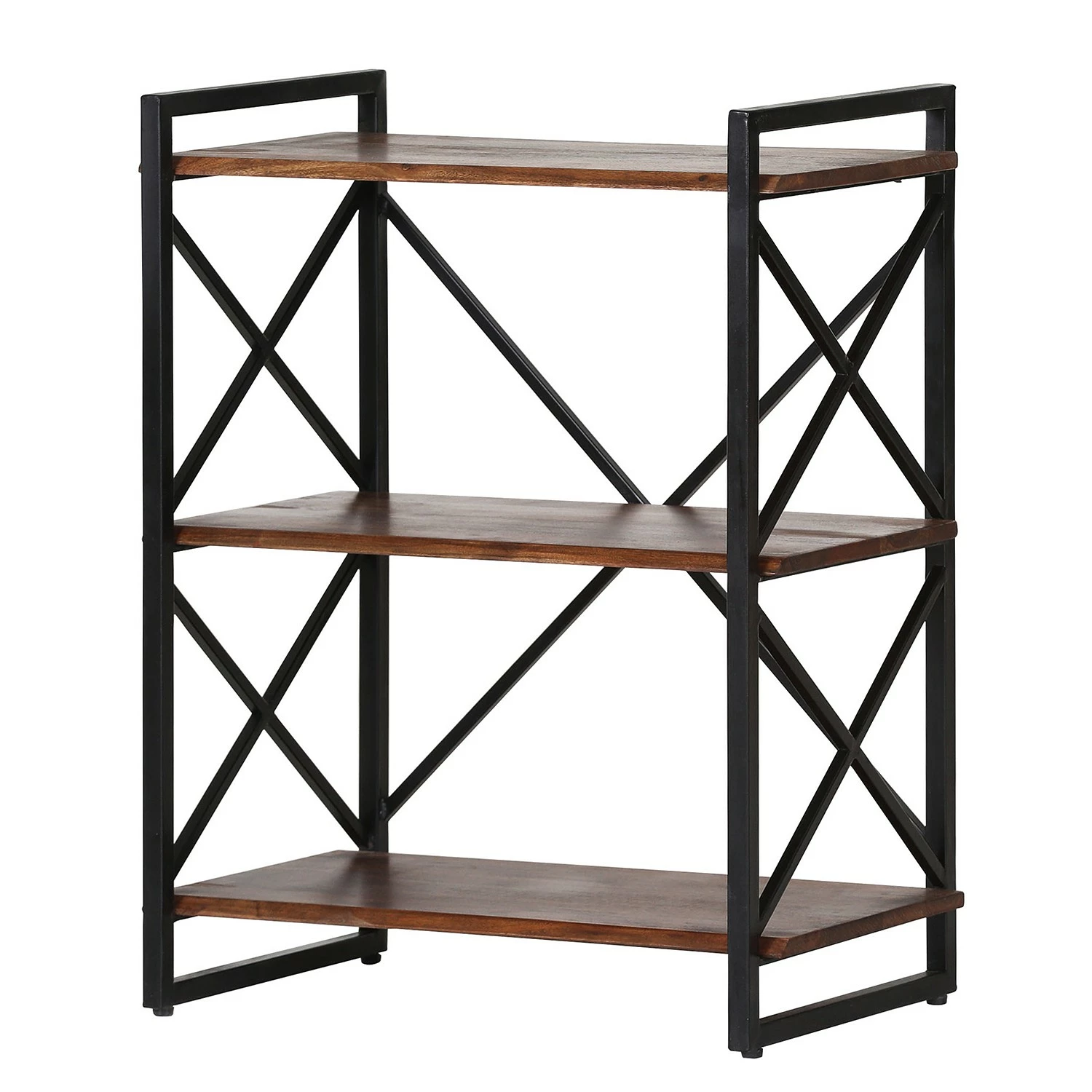 Red Living Regal Ugo II - Mango massiv / Metall - Mango / Schwarz 3 Red Living Regal Ugo II - Mango massiv / Metall - Mango / Schwarz