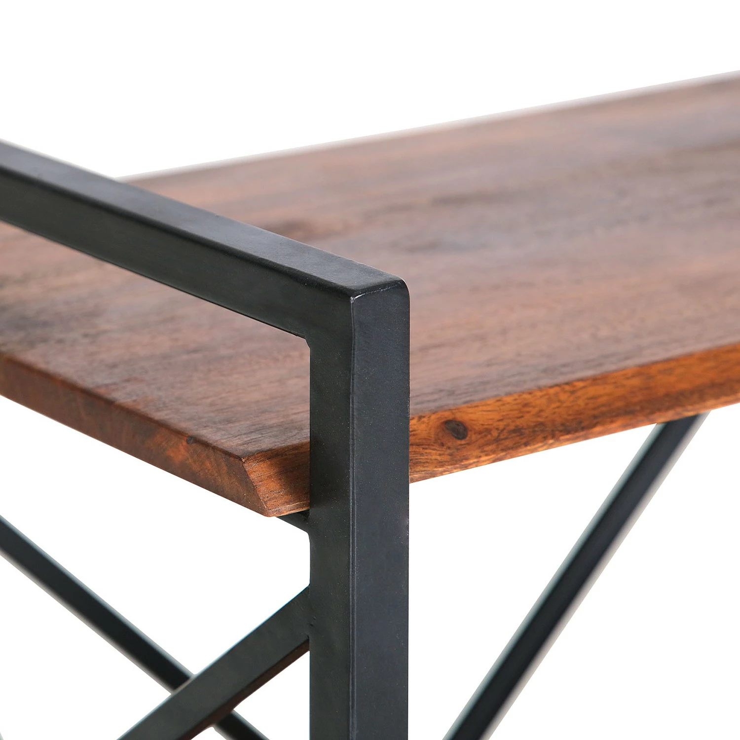 Red Living Regal Ugo II - Mango massiv / Metall - Mango / Schwarz 6 Red Living Regal Ugo II - Mango massiv / Metall - Mango / Schwarz – Bild 4