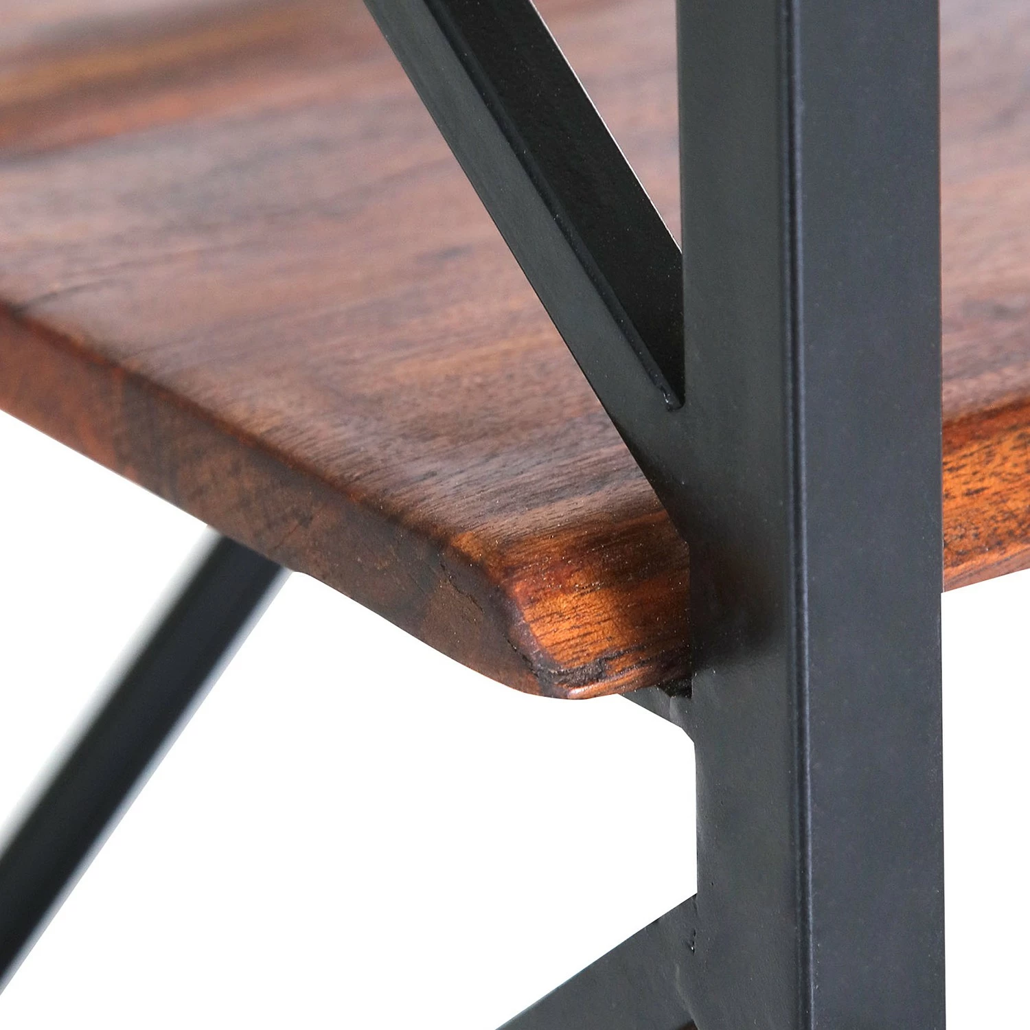 Red Living Regal Ugo II - Mango massiv / Metall - Mango / Schwarz 8 Red Living Regal Ugo II - Mango massiv / Metall - Mango / Schwarz – Bild 6