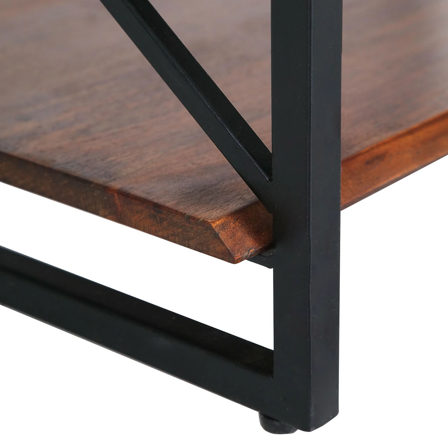 Red Living Regal Ugo II - Mango massiv / Metall - Mango / Schwarz 10 Red Living Regal Ugo II - Mango massiv / Metall - Mango / Schwarz – Bild 8