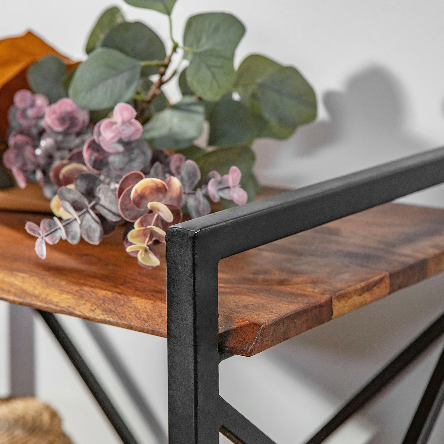 Red Living Regal Ugo II - Mango massiv / Metall - Mango / Schwarz 12 Red Living Regal Ugo II - Mango massiv / Metall - Mango / Schwarz – Bild 10