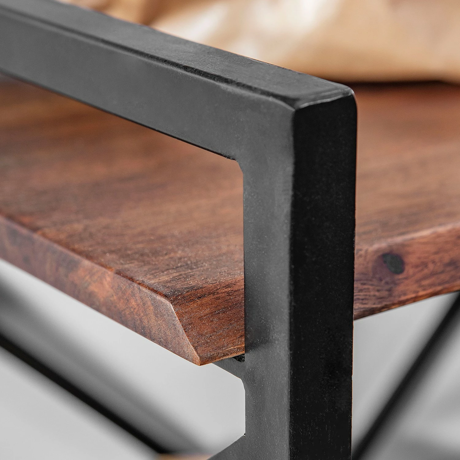 Red Living Regal Ugo II - Mango massiv / Metall - Mango / Schwarz 13 Red Living Regal Ugo II - Mango massiv / Metall - Mango / Schwarz – Bild 11