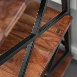 Red Living Regal Ugo II - Mango massiv / Metall - Mango / Schwarz 30 Red Living Regal Ugo II - Mango massiv / Metall - Mango / Schwarz -Büromöbel Verkaufsgeschäft 1000341970 220331 075 DETAILS P000000001000341970