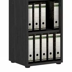 Maja Möbel Aktenregal Homebase - Esche Schwarz Dekor - Höhe: 113 cm -Büromöbel Verkaufsgeschäft 1000341977 220325 040 DETAILS P000000001000341977