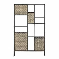 Red Living Regal Quito - Metall - Antik Messing / Schwarz -Büromöbel Verkaufsgeschäft 1000342095 220401 030 DETAILS P000000001000342095