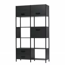 Red Living Regal Sarhua - Kiefer massiv / Metall - Kiefer Schwarz / Schwarz