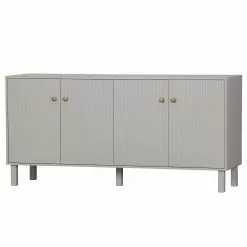 Ridgevalley Sideboard Rimas - Pinie massiv - Hellgrau