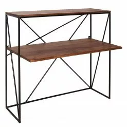 Tom Tailor Schreibtisch-Kombination Piketon I - Mango massiv / Aluminium - Mango / Schwarz -Büromöbel Verkaufsgeschäft 1000342408 220325 030 DETAILS P000000001000342408