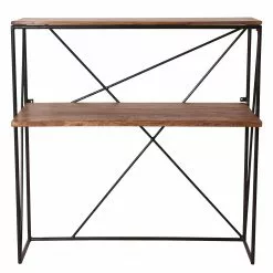 Tom Tailor Schreibtisch-Kombination Piketon I - Mango massiv / Aluminium - Mango / Schwarz -Büromöbel Verkaufsgeschäft 1000342408 220325 035 DETAILS P000000001000342408