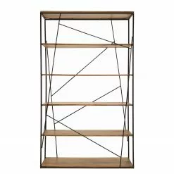 Tom Tailor Regal Piketon II - Mango massiv / Aluminium - Mango / Schwarz -Büromöbel Verkaufsgeschäft 1000342413 220325 030 DETAILS P000000001000342413