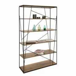 Tom Tailor Regal Piketon II - Mango massiv / Aluminium - Mango / Schwarz -Büromöbel Verkaufsgeschäft 1000342413 220325 040 DETAILS P000000001000342413