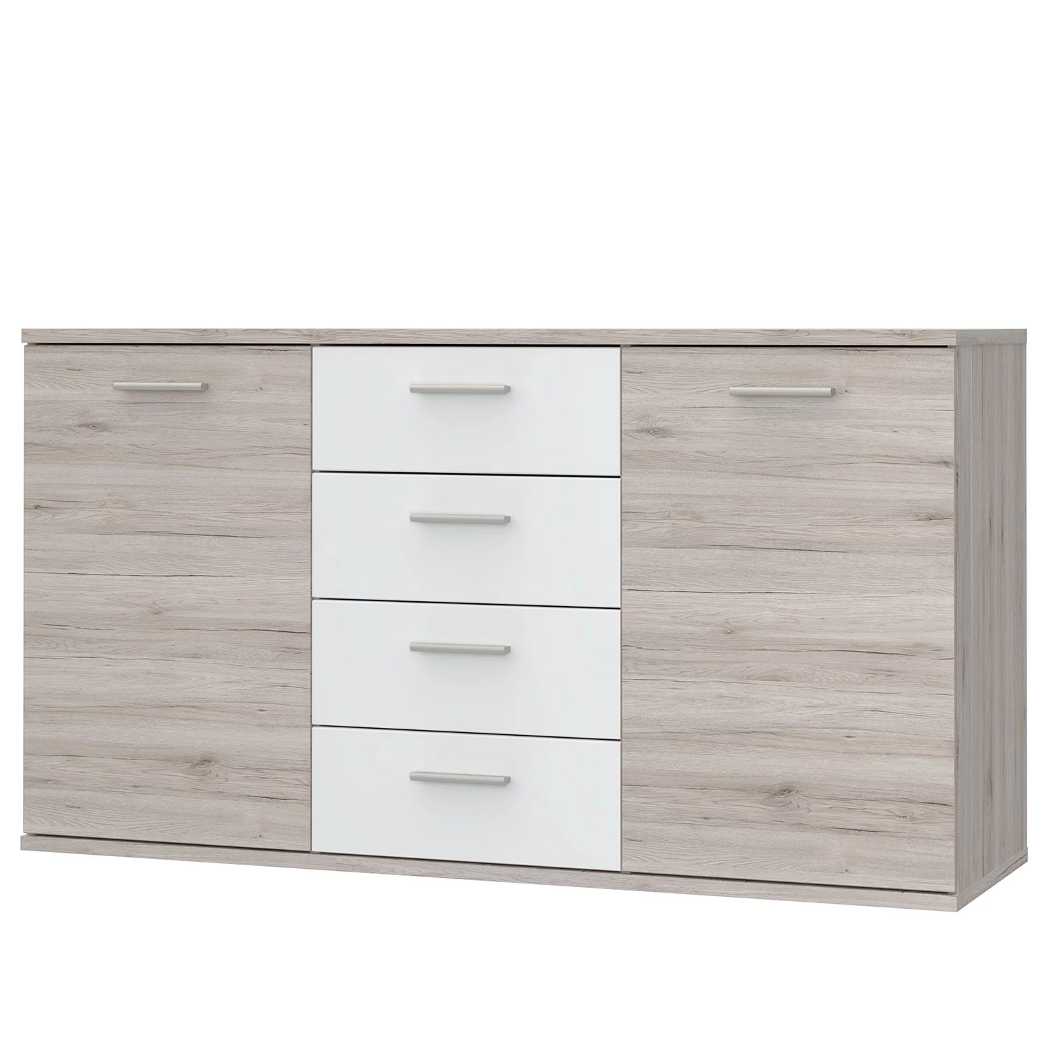 Loftscape Sideboard Piemont II - Weiß / Sandeiche Dekor 3 Loftscape Sideboard Piemont II - Weiß / Sandeiche Dekor