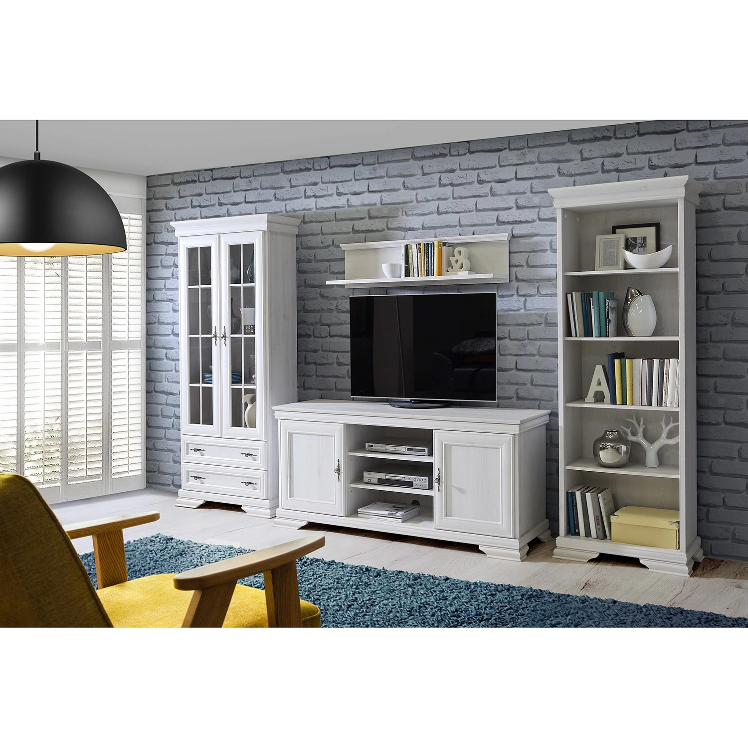 Ridgevalley Regal Summerbrook - Eiche Weiß Dekor 5 Ridgevalley Regal Summerbrook - Eiche Weiß Dekor – Bild 3