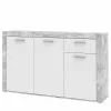 Loftscape Sideboard Ballito II - Weiß / Beton Dekor -Büromöbel Verkaufsgeschäft 1000342476 220404 010 IMAGE P000000001000342476