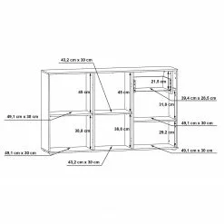 Loftscape Sideboard Ballito II - Weiß / Beton Dekor 23 Loftscape Sideboard Ballito II - Weiß / Beton Dekor -Büromöbel Verkaufsgeschäft 1000342476 220404 501 SKETCH DETAILS P000000001000342476 sketch