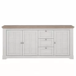 Ridgevalley Sideboard Sandvik II - Eiche Weiß Dekor / Eiche Nelson Dekor -Büromöbel Verkaufsgeschäft 1000342497 220331 030 DETAILS P000000001000342497