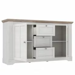 Ridgevalley Sideboard Sandvik I - Eiche Weiß Dekor / Eiche Nelson Dekor -Büromöbel Verkaufsgeschäft 1000342505 220331 040 DETAILS P000000001000342505