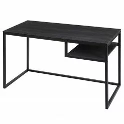 Fredriks Schreibtisch Penai - Eiche Schwarz Dekor / Schwarz