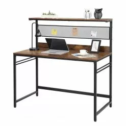 Red Living Schreibtisch Opium - Eiche Rustikal Dekor / Schwarz -Büromöbel Verkaufsgeschäft 1000342987 220407 030 DETAILS P000000001000342987