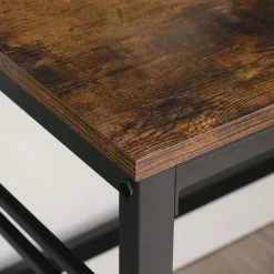 Red Living Schreibtisch Opium - Eiche Rustikal Dekor / Schwarz -Büromöbel Verkaufsgeschäft 1000342987 220407 050 DETAILS P000000001000342987